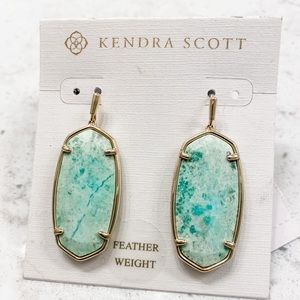 KENDRA SCOTT Elle gold drop earrings